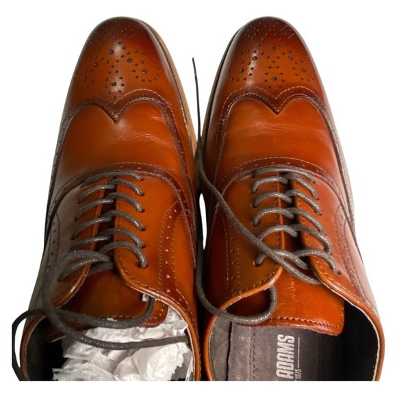 Stacey Adams Classic Brown Leather Oxford Brogues, 8.5 - Picture 6 of 13